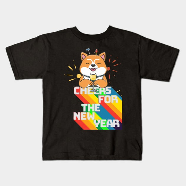 Cheers for the New Year Kids T-Shirt by Cheeky BB